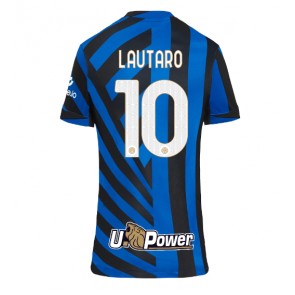 Inter Milan Lautaro Martinez #10 Hjemmebanetrøje Dame 2024-25 Kort ærmer